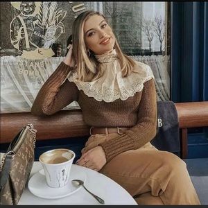 ZARA Embroidered Sweater